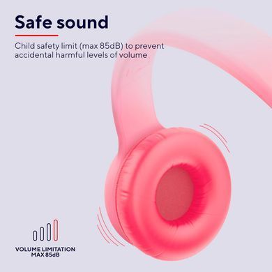 Навушники On-ear Trust Nouna Kids, Wireless, Mic, Рожевий (25274_TRUST) [107487]