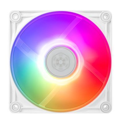 Корпусний вентилятор SilverStone Vista VS120W-ARGB, 120мм, 2000rpm, 4pin PWM, 3pin +5VARGB, 30.6dBa, білий (SST-VS120W-ARGB) [109594]