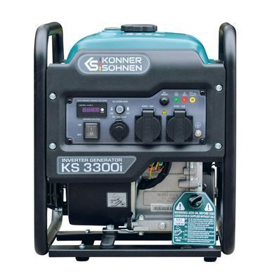 Генератор бензиновий інверторний Konner&Sohnen KS 3300i, 230В, 3.3кВт, ручний стартер, 25.5кг (KS3300I) [105930]