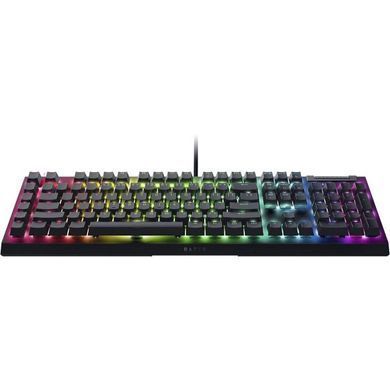 Клавіатура механічна Razer BlackWidow V4 X 110key, Green Switch, USB-A, EN/RU, RGB, чорний (RZ03-04700800-R3R1) [111553]
