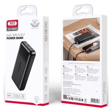 Універсальна мобільна батарея XO PB302 20000mAh Black (PB302.black) [603500]