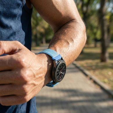 Ремінець BeCover Nylon Style для Motorola Moto 360 2nd Gen. Men`s Aqua Blue (714998) [618881]