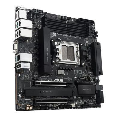 Материнcька плата ASUS PRO WS B850M-ACE SE sAM5 B850 4xDDR5 M.2 HDMI DP D-Sub USB Type-C mATX (90MB1MN0-M0EAY0) [113114]