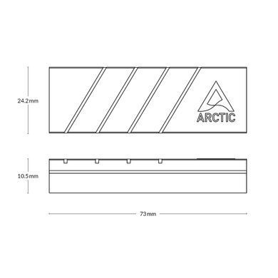 Радіатор охолодження для SSD Arctic M2 Pro Black (ACOTH00001A) [612967]