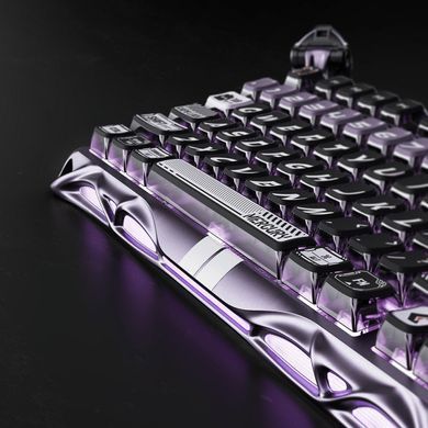 Клавіатура магнітна GravaStar Mercury V75 Pro 80keys, GravaStar x Gateron Jade Gaming, USB-A, 8k, RGB, Iron Purple (GSV75PRO_PL) [114354]