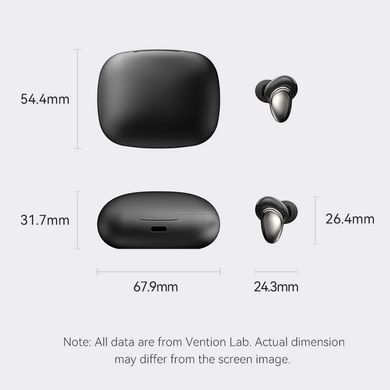 Навушники TWS Vention Tiny Earbuds T13 Black (NBNB0) [401965]