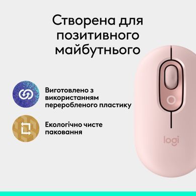 Миша бездротова Logitech Pop Mouse with Emoji Rose (910-007413) [608513]
