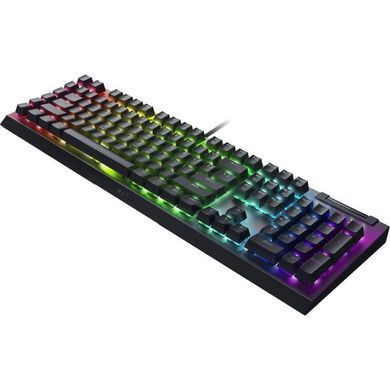 Клавіатура механічна Razer BlackWidow V4 X 110key, Green Switch, USB-A, EN/RU, RGB, чорний (RZ03-04700800-R3R1) [111553]