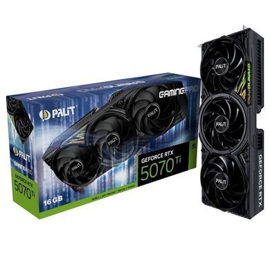 Відеокарта GF RTX 5070 Ti 16GB GDDR7 GamingPro V1 Palit (NE7507T019T2-GB2031Y) [605880]