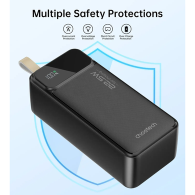 Універсальна мобільна батарея CHOETECH PD22.5W Digital PB 40000mAh (B731) [302466]