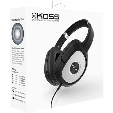 Навушники Over-Ear Koss SP540, 3.5 mini-jack, 1.4м, Чорний (185216.101) [107330]