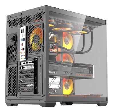 Корпус для комп'ютера DARK FLASH C280 EATX без блока живлення, чорний (C280 BLACK) [504458]