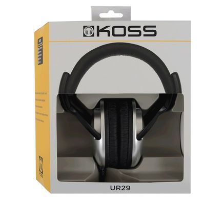 Навушники Over-Ear Koss UR29, 3.5 mini-jack, 2.4м, Сірий (195794.101) [17223]