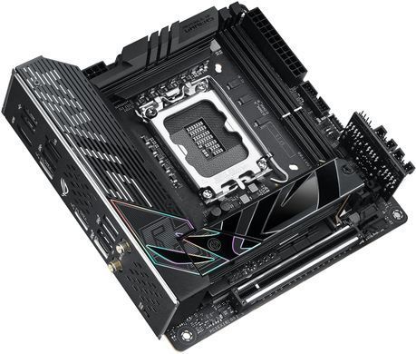 Материнcька плата ASUS ROG STRIX Z790-I GAMING WIFI s1700 Z790 2xDDR5 M.2 HDMI Thunderbolt Wi-Fi BT mITX (90MB1CM0-M0EAY0) [109095]