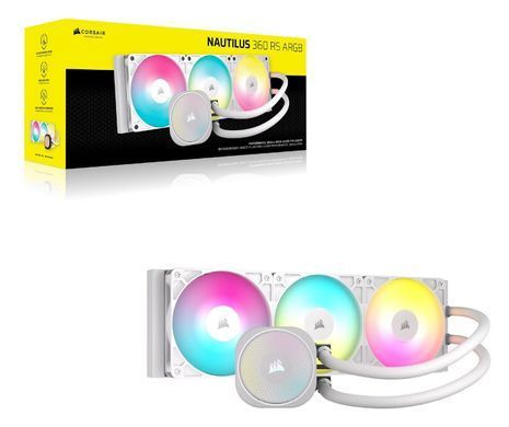 Система водяного охолодження Corsair Nautilus 360 RS ARGB White (CW-9060095-WW) [615892]
