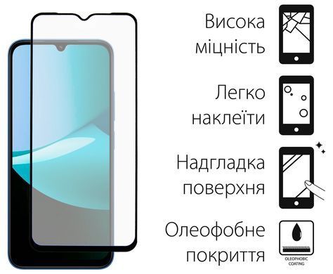 Захисне скло Dengos для Xiaomi Redmi 15C Black Full Glue 2 шт. (DG-TG2P-88) [619721]
