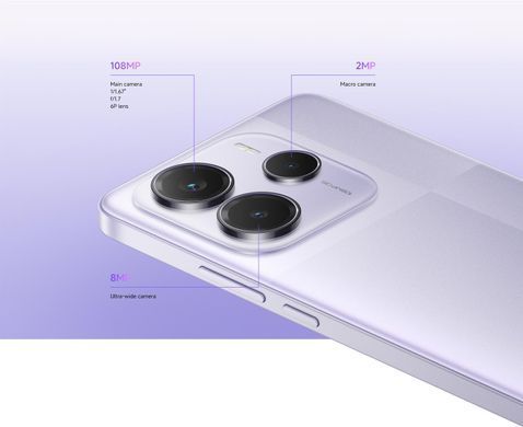 Смартфон Xiaomi (Redmi Note 14 5G 6/128GB Lavender Purple_EU) [600156]