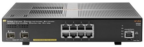 HPE Комутатор Aruba 2930F 8G PoE+ 2SFP+ Switch, 8xGE POE+ Ports, 2x10GE SFP Ports, L3, LT Warranty (JL258A)