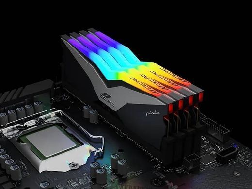 DDR5 64Gb 6200MHz (2*32Gb) OCPC PISTA RGB C40 Titan, Retail Kit (MMPT2K64GD562C40T) [401095]
