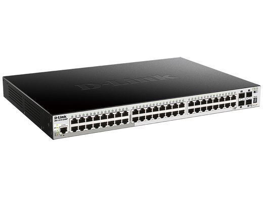 Комутатор D-Link 48xGE с РоЕ, 4xSFP+, SmartPro (DGS-1510-52XMP) [104876]