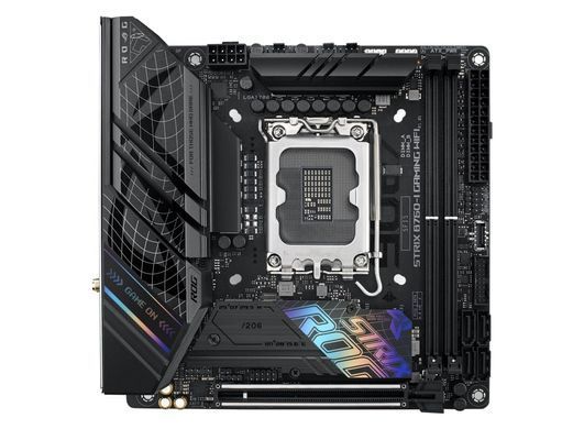 Материнcька плата ASUS ROG STRIX B760-I GAMING WIFI s1700 B760 2xDDR5 M.2 HDMI DP Wi-Fi BT mITX (90MB1D90-M1EAY0) [109485]