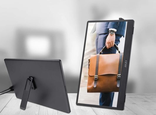 Монітор портативний MSI 15.6" PRO MP161-E2U mHDMI, 2xUSB-C, MM, IPS, Cover (9S6-3PB70H-045) [112175]