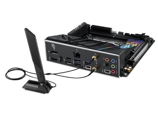 Материнcька плата ASUS ROG STRIX B760-I GAMING WIFI s1700 B760 2xDDR5 M.2 HDMI DP Wi-Fi BT mITX (90MB1D90-M1EAY0) [109485]