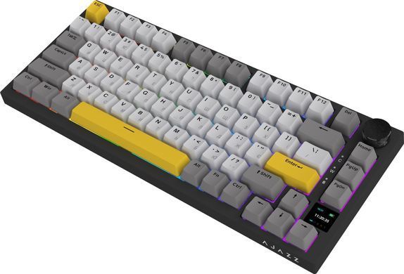 Клавіатура бездротова Ajazz AK820 Pro Gift Switch Black (AK820PRO-G-BGY) [611057]