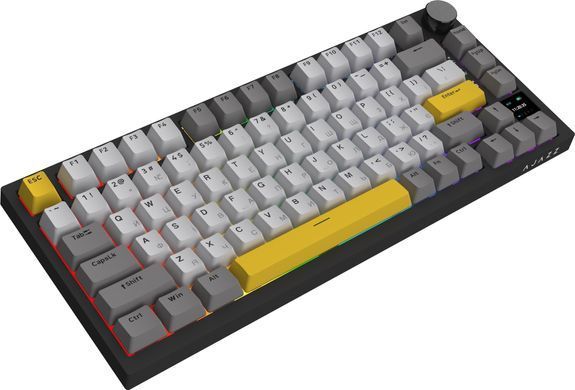 Клавіатура бездротова Ajazz AK820 Pro Gift Switch Black (AK820PRO-G-BGY) [611057]