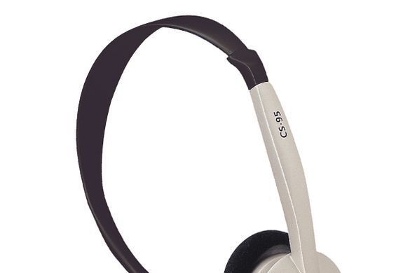 Гарнітура комп'ютерна моно On-Ear Koss CS95, 2x3.5мм, Uni Mic, 2.4м, Кремовий (195372.101) [17173]