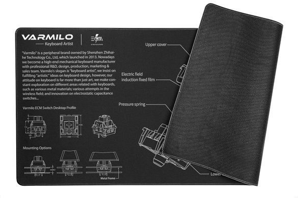 Ігрова поверхня Varmilo EC Mechanical Switch, XL (900х400х3мм), чорний (ZDB005-01) [104221]