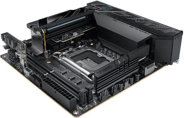 Материнcька плата ASUS ROG STRIX Z790-I GAMING WIFI s1700 Z790 2xDDR5 M.2 HDMI Thunderbolt Wi-Fi BT mITX (90MB1CM0-M0EAY0) [109095]
