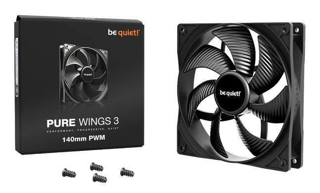 Вентилятор be quiet! Pure Wings 3 140mm PWM Black (BL108) [620214]
