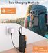 УМБ Choetech 10000mAh 2xUSB-A,1xUSB-C,solar panel, Qi-5W Black-Orange (B659-OR) [405424], фото 5