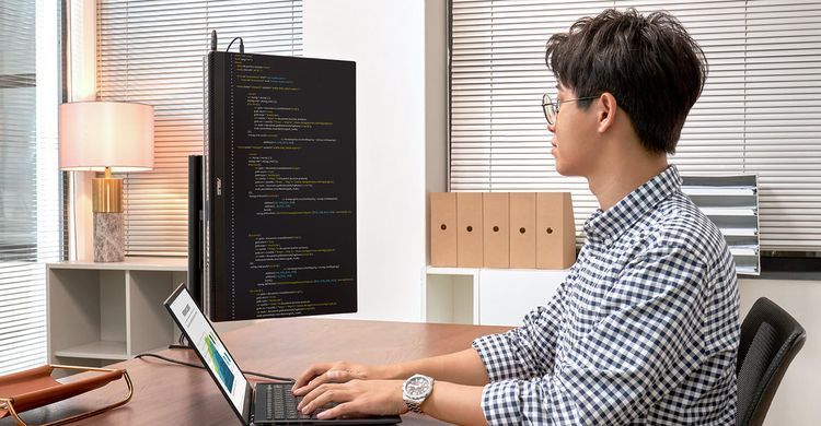 Монітор портативний Asus 23.8" ZenScreen MB249C HDMI, USB-C, MM, IPS, 75Hz, AdaptiveSync, Pivot, C-Clamp Arm (90LM0865-B01170) [100990]