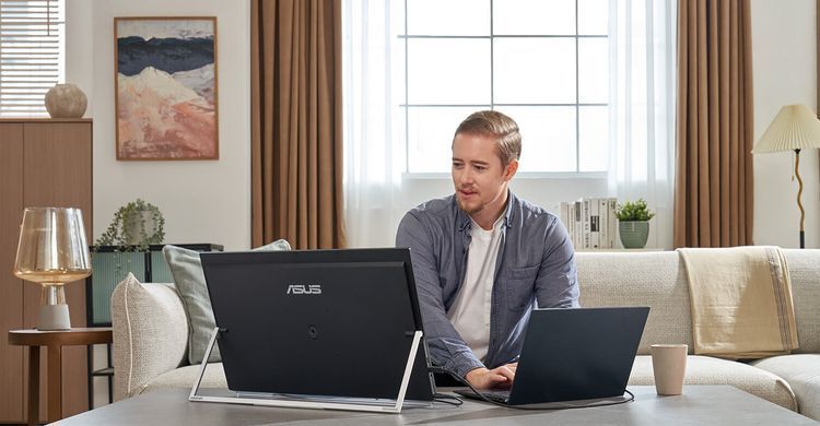 Монітор портативний Asus 23.8" ZenScreen MB249C HDMI, USB-C, MM, IPS, 75Hz, AdaptiveSync, Pivot, C-Clamp Arm (90LM0865-B01170) [100990]