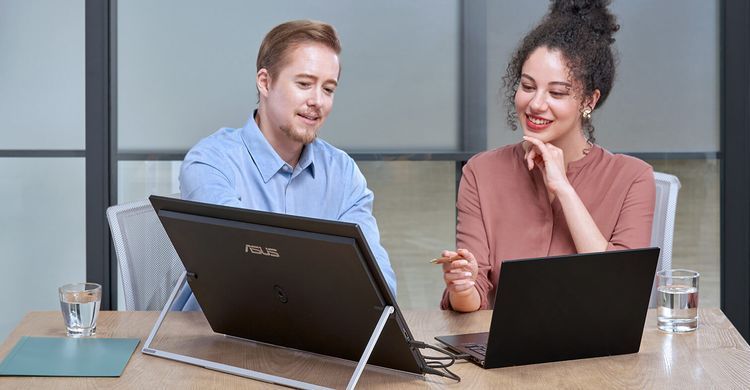 Монітор портативний Asus 23.8" ZenScreen MB249C HDMI, USB-C, MM, IPS, 75Hz, AdaptiveSync, Pivot, C-Clamp Arm (90LM0865-B01170) [100990]