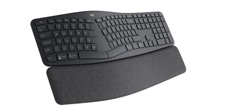 Клавіатура бездротова LOGITECH K860 ERGO Bluetooth keyboard - GRAPHITE - US INT'L - B2B (920-010352) [500053]