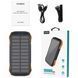 УМБ Choetech 10000mAh 2xUSB-A,1xUSB-C,solar panel, Qi-5W Black-Orange (B659-OR) [405424], фото 4