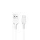 Кабель HOCO X20 USB to Type-C 3A, 2m, PVC, TPE connectors, White (6957531068914) [804347], фото 1