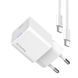 Мережевий зарядний пристрій ColorWay GaN Mini 25W PD Port PPS USB-C White + кабель USB Type-C (CW-CHS052PDC-WT) [603376], фото 4