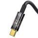 Кабель Baseus Explorer Series Auto Power-Off Fast Charging Data Cable USB to Type-C 100W 2m Black (CATS000301) [803292], фото 3