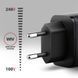 Мережевий зарядний пристрій з дисплеєм AXAGON, 2x port (USB + USB-C), PD3.0/QC4+/PPS/Apple, 67W, сірий (ACU-PQ67D) [504211], фото 4