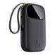 Зовнішній акумулятор Baseus EnerFill FC31 Qpow 3 Digital Display Power Bank with USB-C+iP Cables 20000mAh 45W Cosmic Black (E0028D00) [806198], фото 2