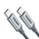 Кабель Choetech USB Type-C - USB Type-C (M/M), 1.8 м, Grey (XCC-1002) [603890], фото 2