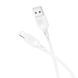 Кабель BOROFONE BX113 Lenny silicone charging data cable iP(L=1M) White (6941991115400) [802368], фото 1