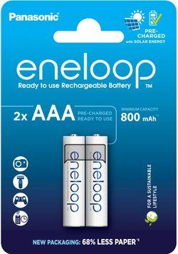 Акумулятор Panasonic Eneloop NI-MH AAA 800 мАг, 2 шт. (BK-4MCDE/2CP) [113486]