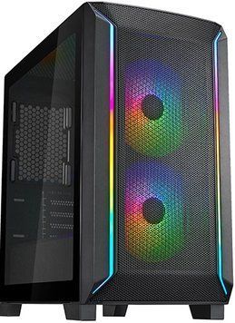 Корпус SilverStone Fara FA312Z-BG без БЖ, 2xUSB3.0, 2x140мм, ARGB VGA 365мм, LCS ready, TG Side Panel, mATX, чорний (SST-FA312Z-BG) [109543]