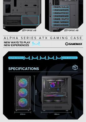 Корпус для ПК GAMEMAX (Forge AB) [303364]