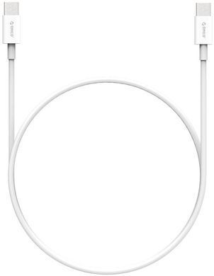 Кабель Orico USB Type-C - USB Type-C (M/M), 100W, 1 м White (CA913381) [604355]